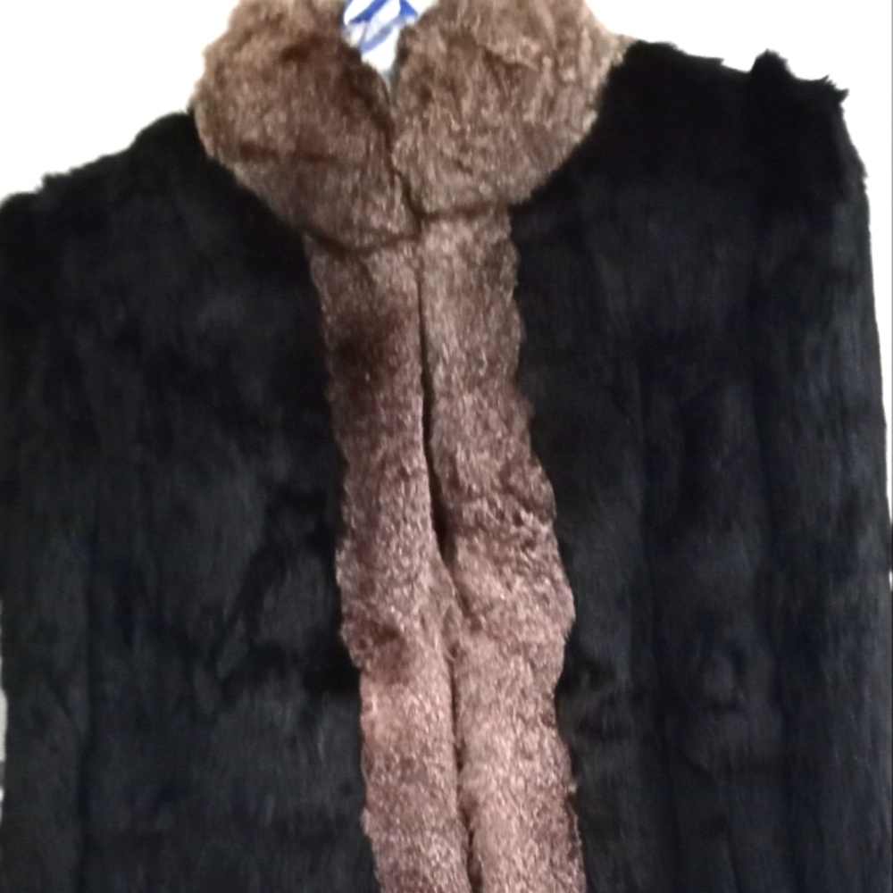 Black & Brown Rabbit Jacket